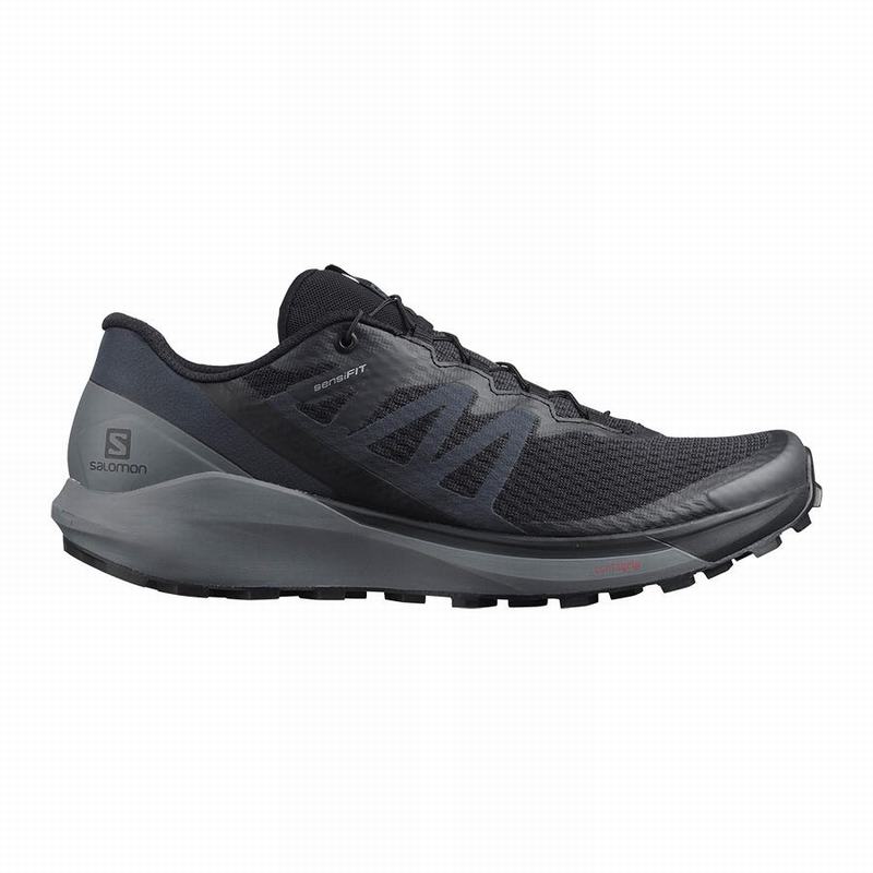 SALOMON SENSE RIDE 4 Philippines - Men's Running Shoes - Black | 850741-FXG